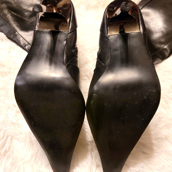 Steve Madden Leather Calf Heel Boots - Picture 4 of 15